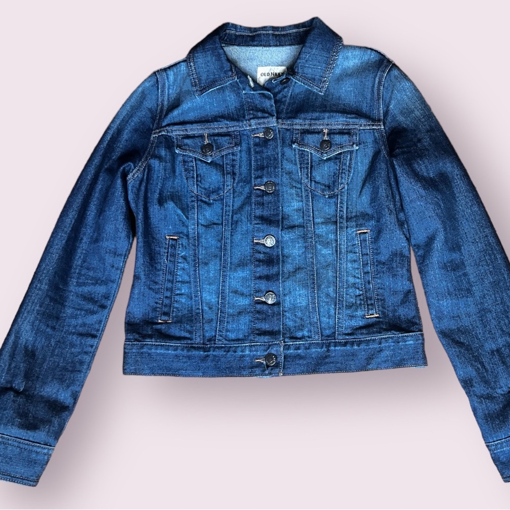 ✨ Old Navy Blue Jean Jacket Medium RN54023 ✨